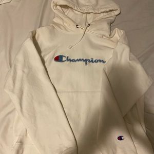 white champion hoodie